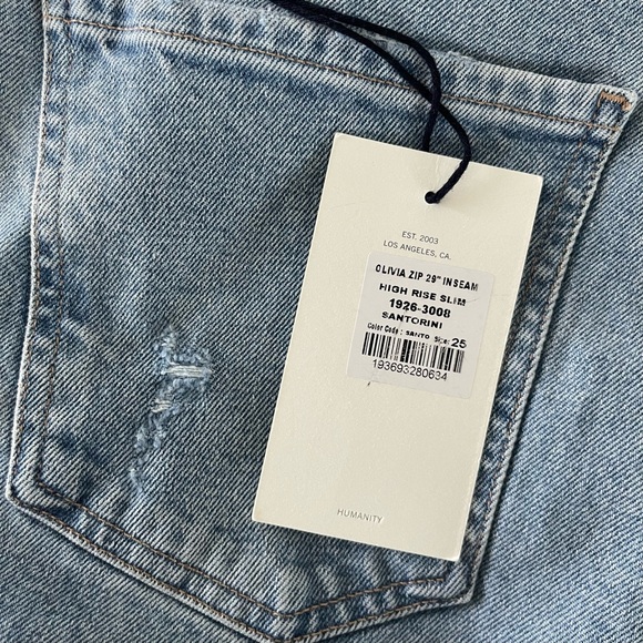 Olivia High Rise Slim Jeans in Santorini - Picture 7 of 8